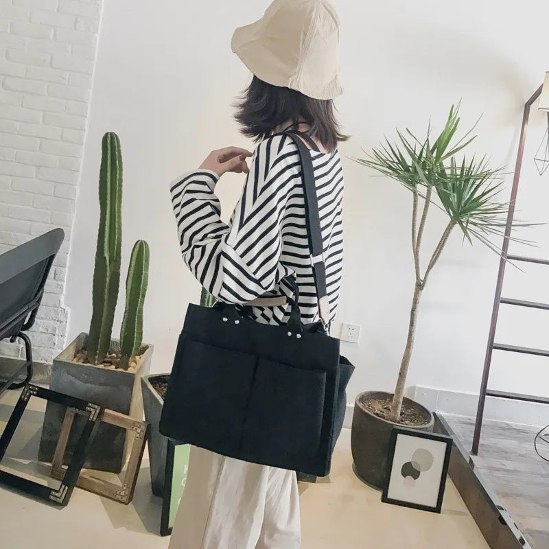 CasualTote™ - Geräumige Canvas-Schultertasche für stilvolle Frauen!
