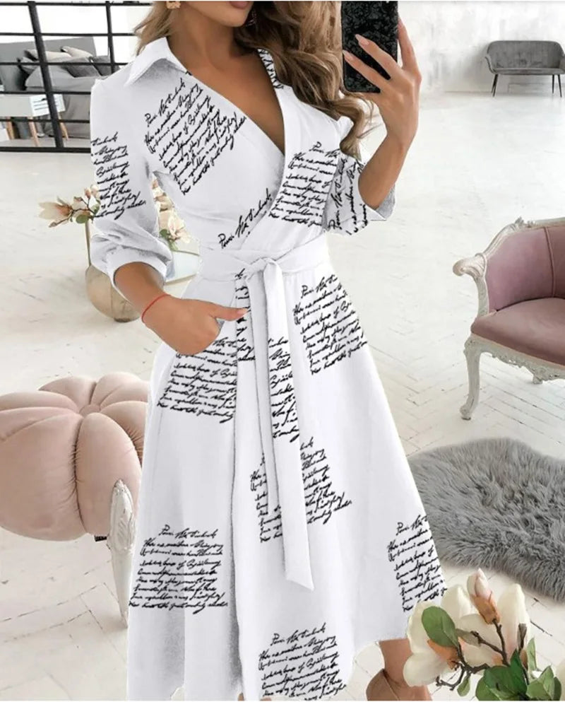 Aubrellia | Wickelkleid Mit Riemen