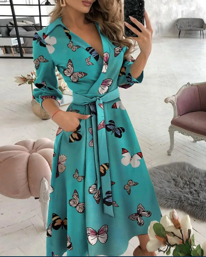 Aubrellia | Wickelkleid Mit Riemen