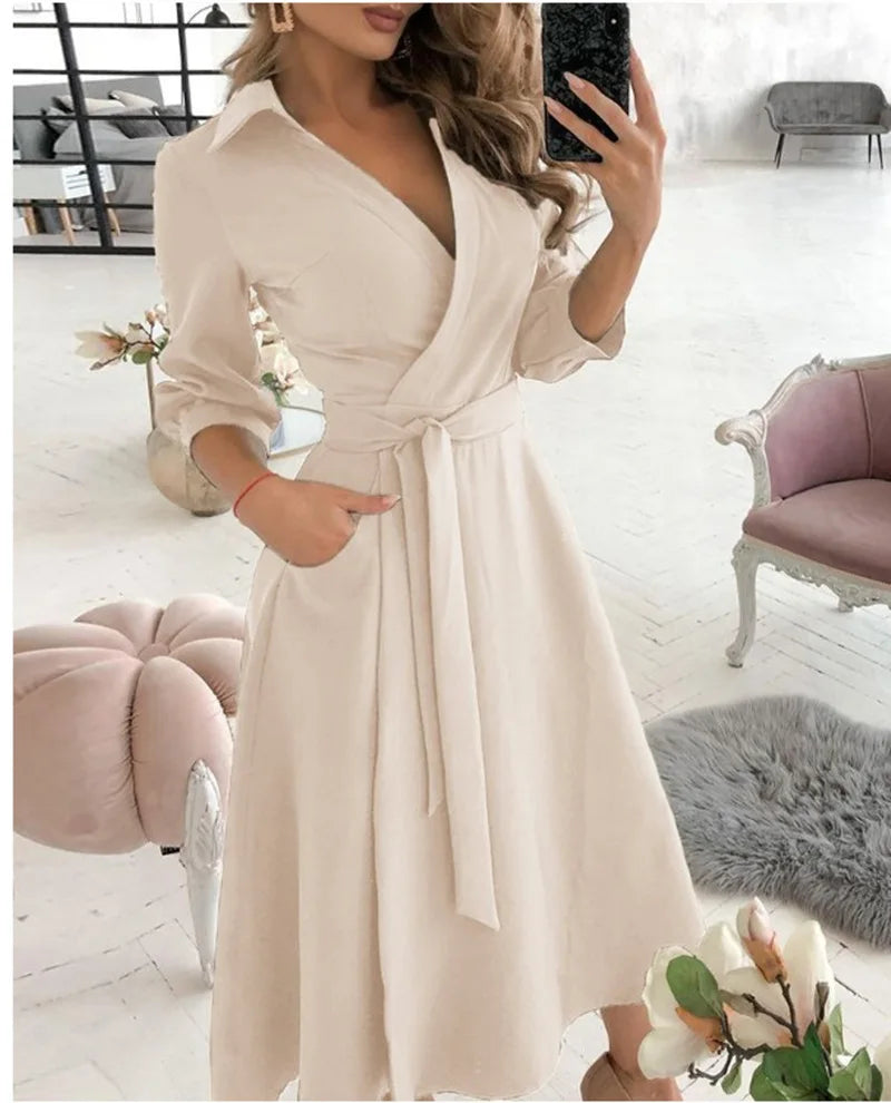 Aubrellia | Wickelkleid Mit Riemen