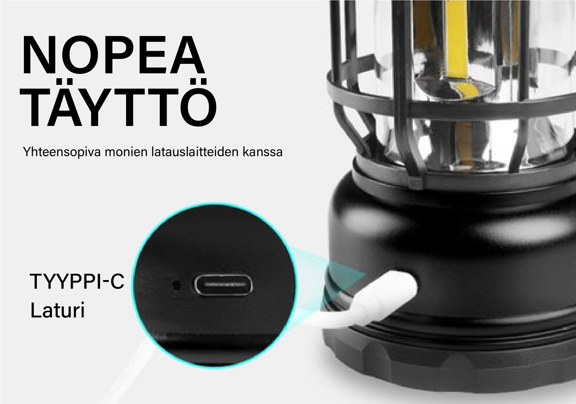 Ledsen™ - Tragbare intelligente Retro-Lampe