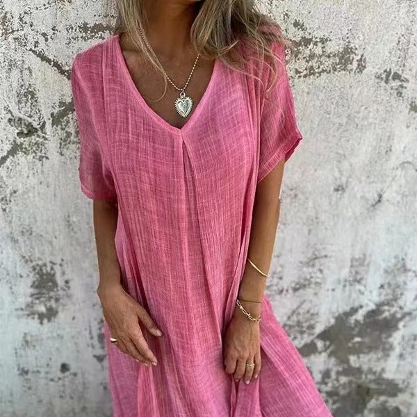 Josefine | Premium Kleid mit V-Ausschnitt