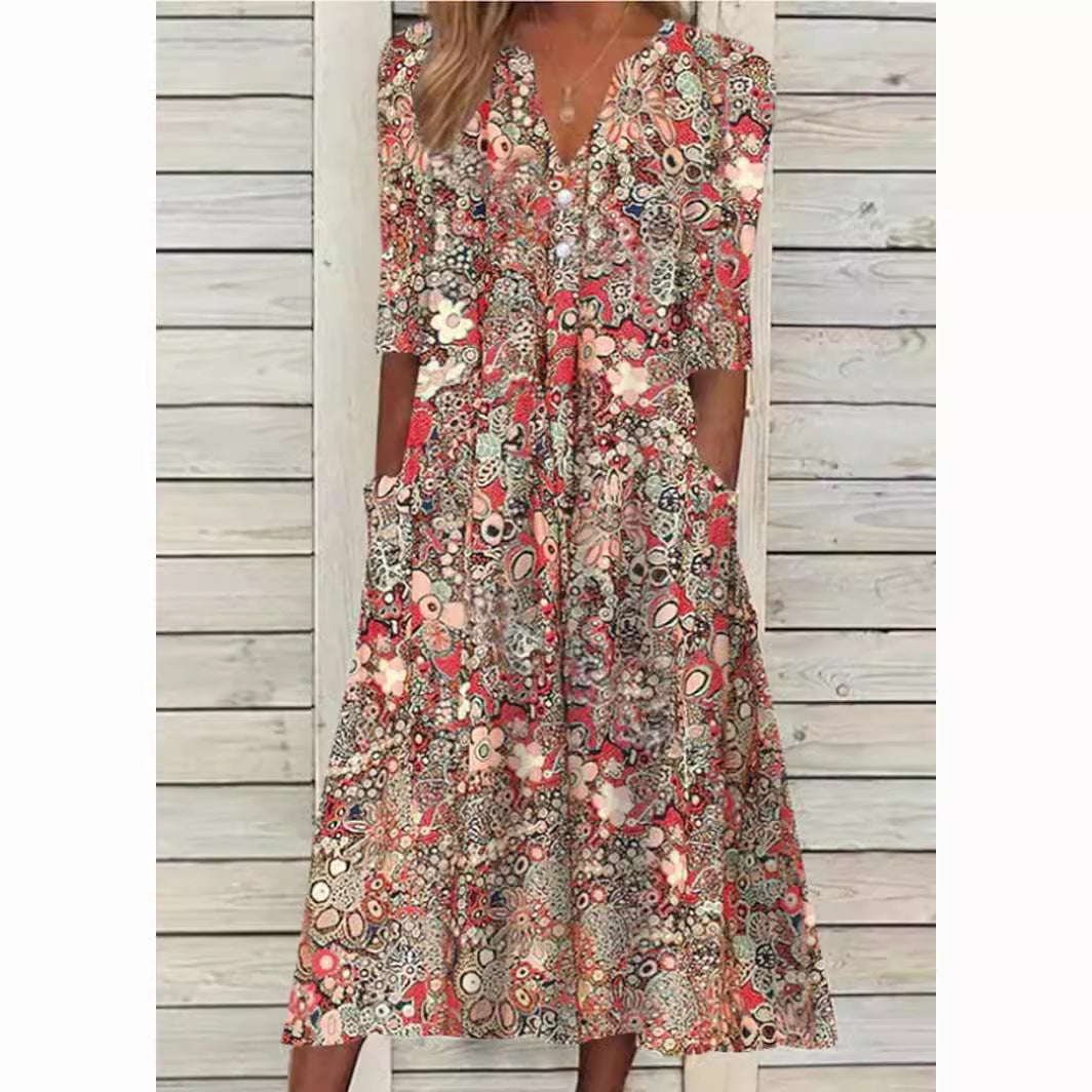 Ilseilin | Blumiges Kleid für Damen
