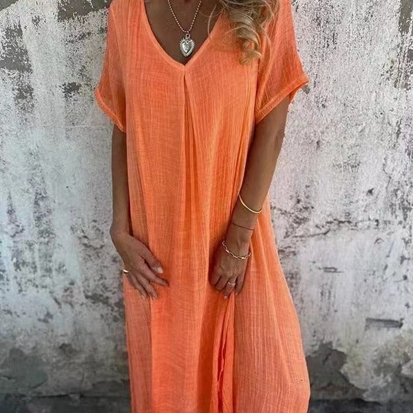 Josefine | Premium Kleid mit V-Ausschnitt