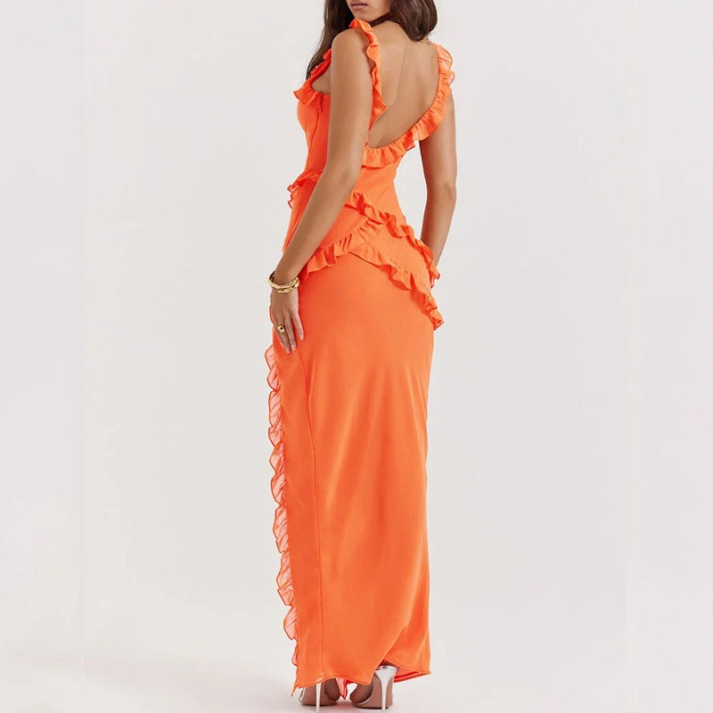 BreezeChic™ - Elegantes Kleid mit Rüschen