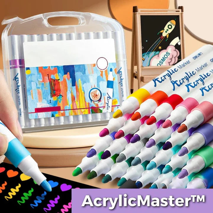 AcrylicMaster™ - Marker-Set für Jung und Alt