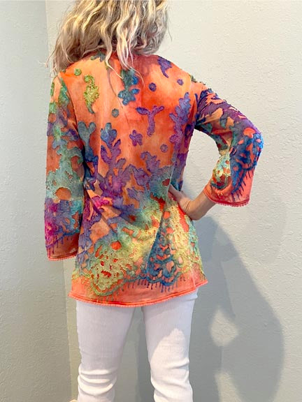 Marta™ - Vintage Bluse Mit Blumendruck