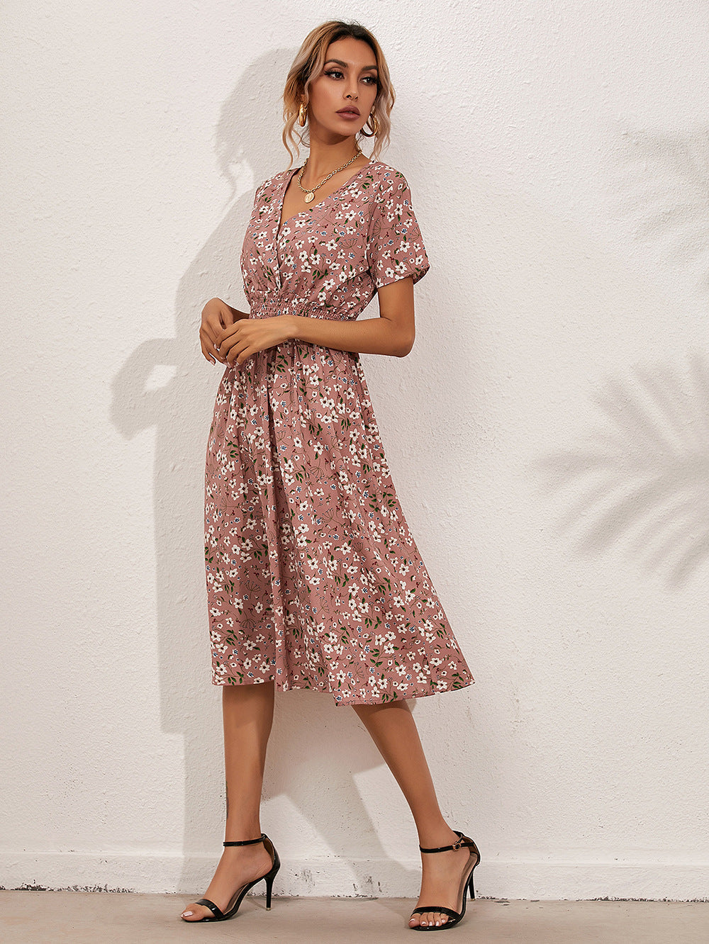 Jolina | Damen Sommer-Blumenkleid