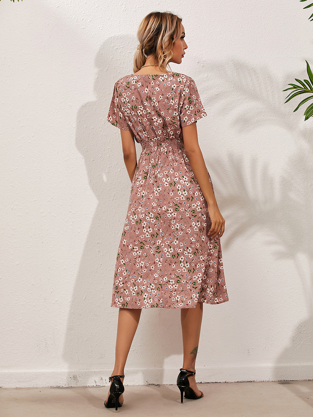 Jolina | Damen Sommer-Blumenkleid
