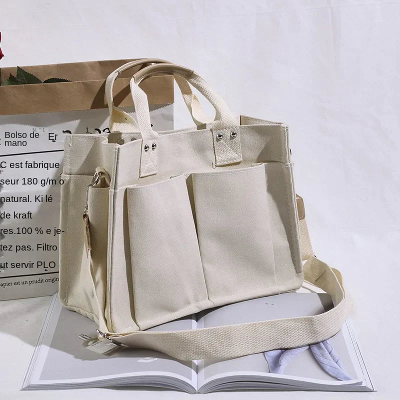 CasualTote™ - Geräumige Canvas-Schultertasche für stilvolle Frauen!