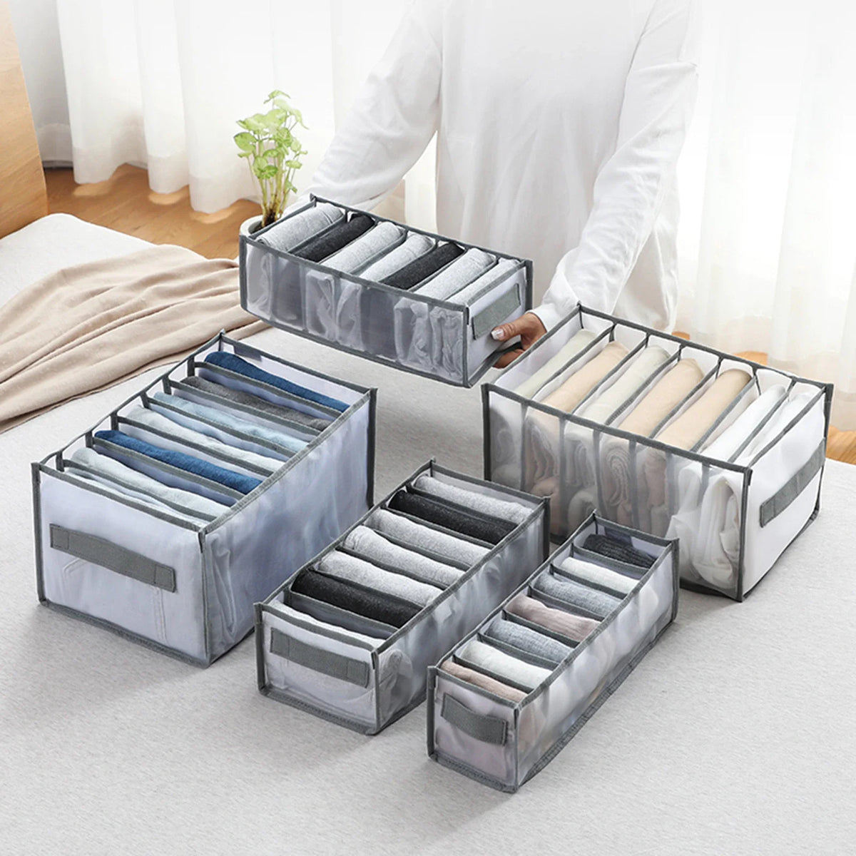 SchlankOrganizer™ 5 im Satz - Bringen Sie Ordnung in Ihren Kleiderschrank!