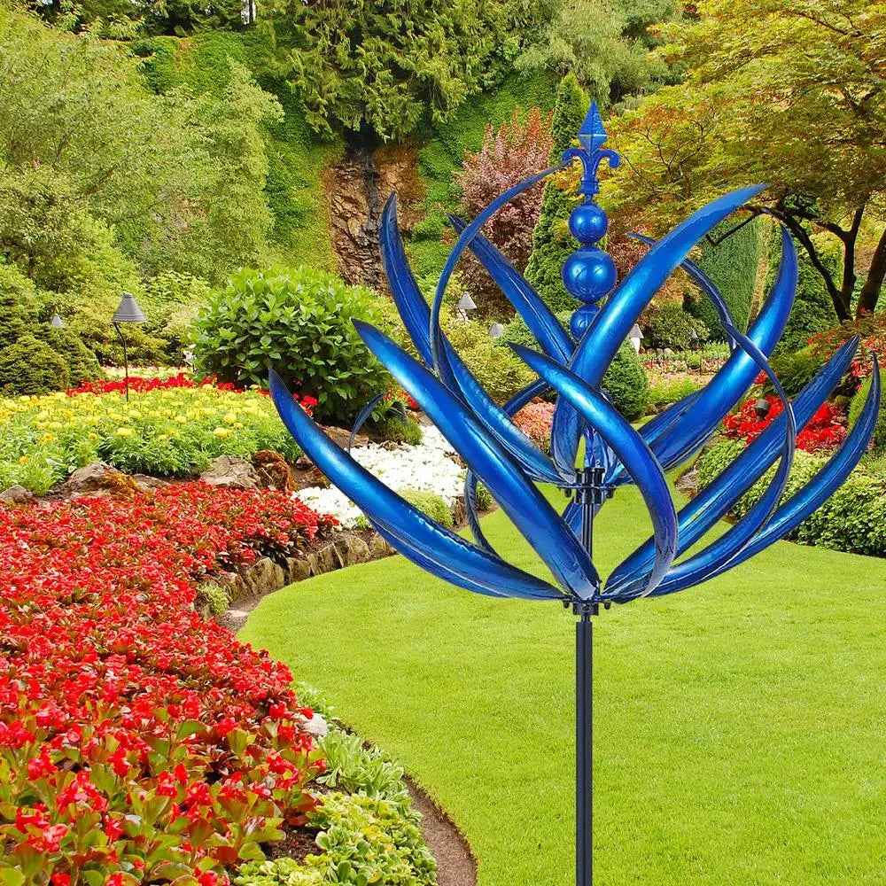 SerenitySpin™ - Erleben Sie die Schönheit des Lotus Windspiels in Ihrem Garten!