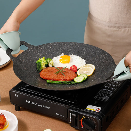 GrillXpert™ - Antihaft-Grillpfanne aus Steingut
