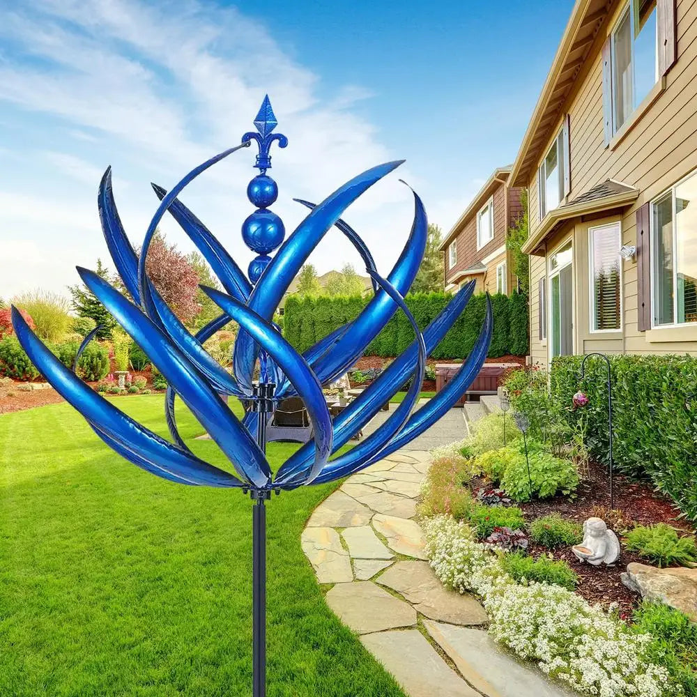 SerenitySpin™ - Erleben Sie die Schönheit des Lotus Windspiels in Ihrem Garten!