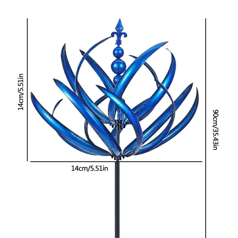 SerenitySpin™ - Erleben Sie die Schönheit des Lotus Windspiels in Ihrem Garten!