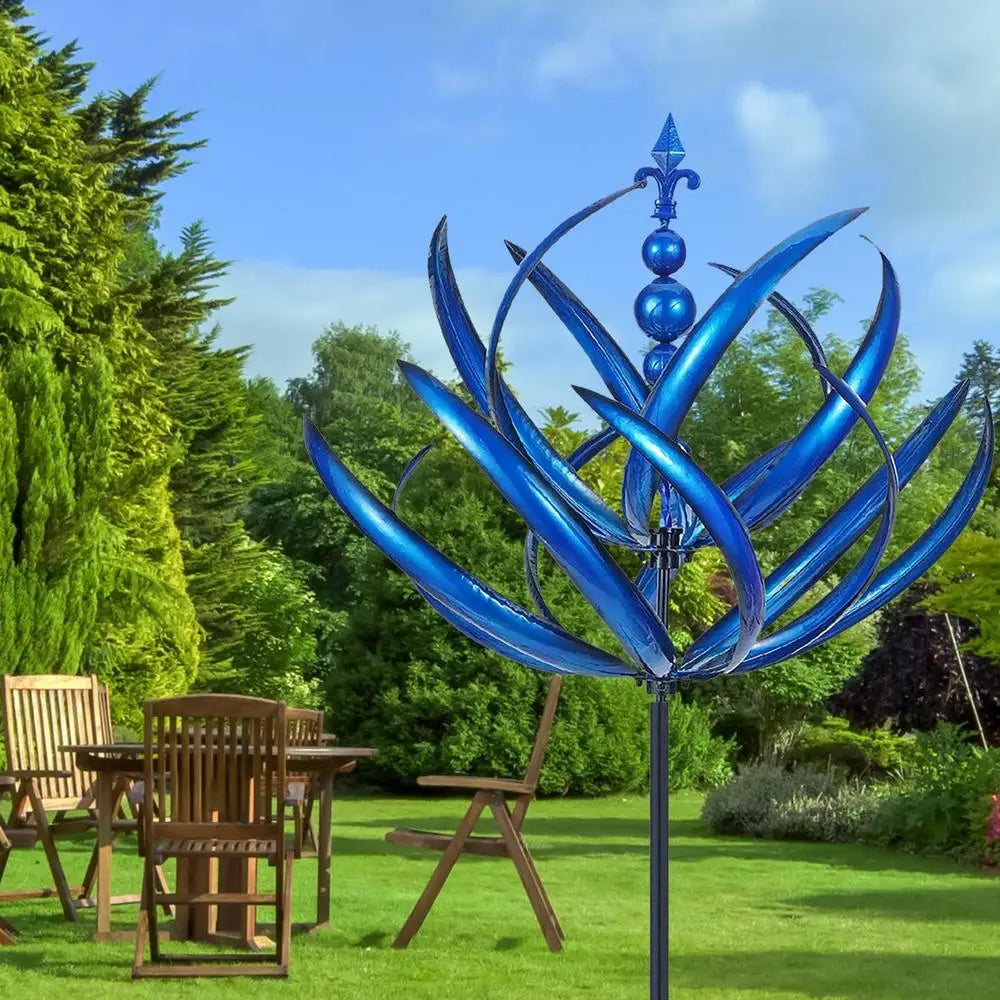 SerenitySpin™ - Erleben Sie die Schönheit des Lotus Windspiels in Ihrem Garten!