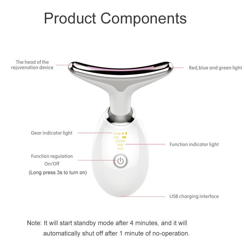 SkinGlow+ Pro™ - Gesichtsmassagegerät für Sanftes Lifting und Straffung