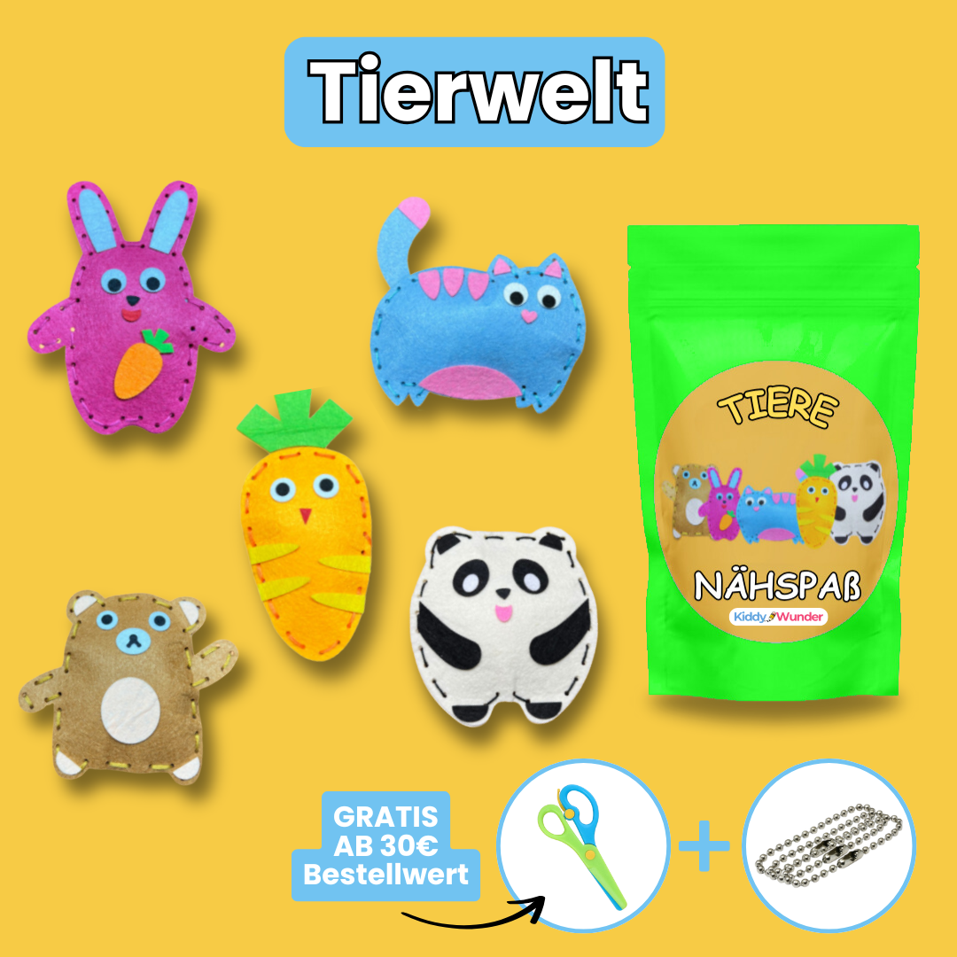 StitchCraftKids™ - Kreatives Nähset für Kinder