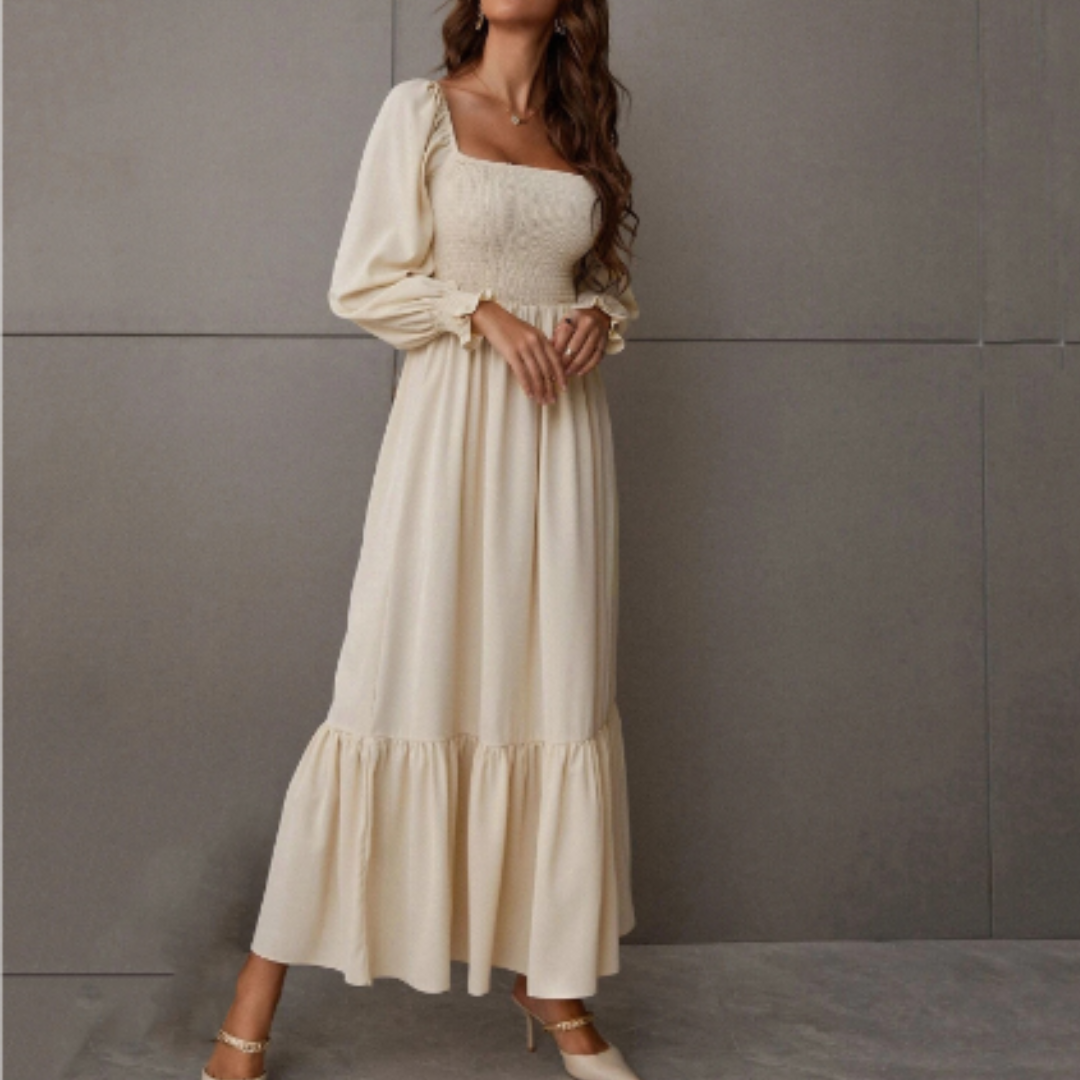 Hermina | Damen Kleid mit langen Ärmeln