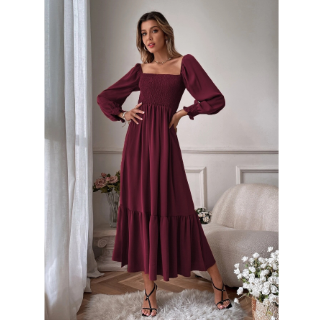Hermina | Damen Kleid mit langen Ärmeln