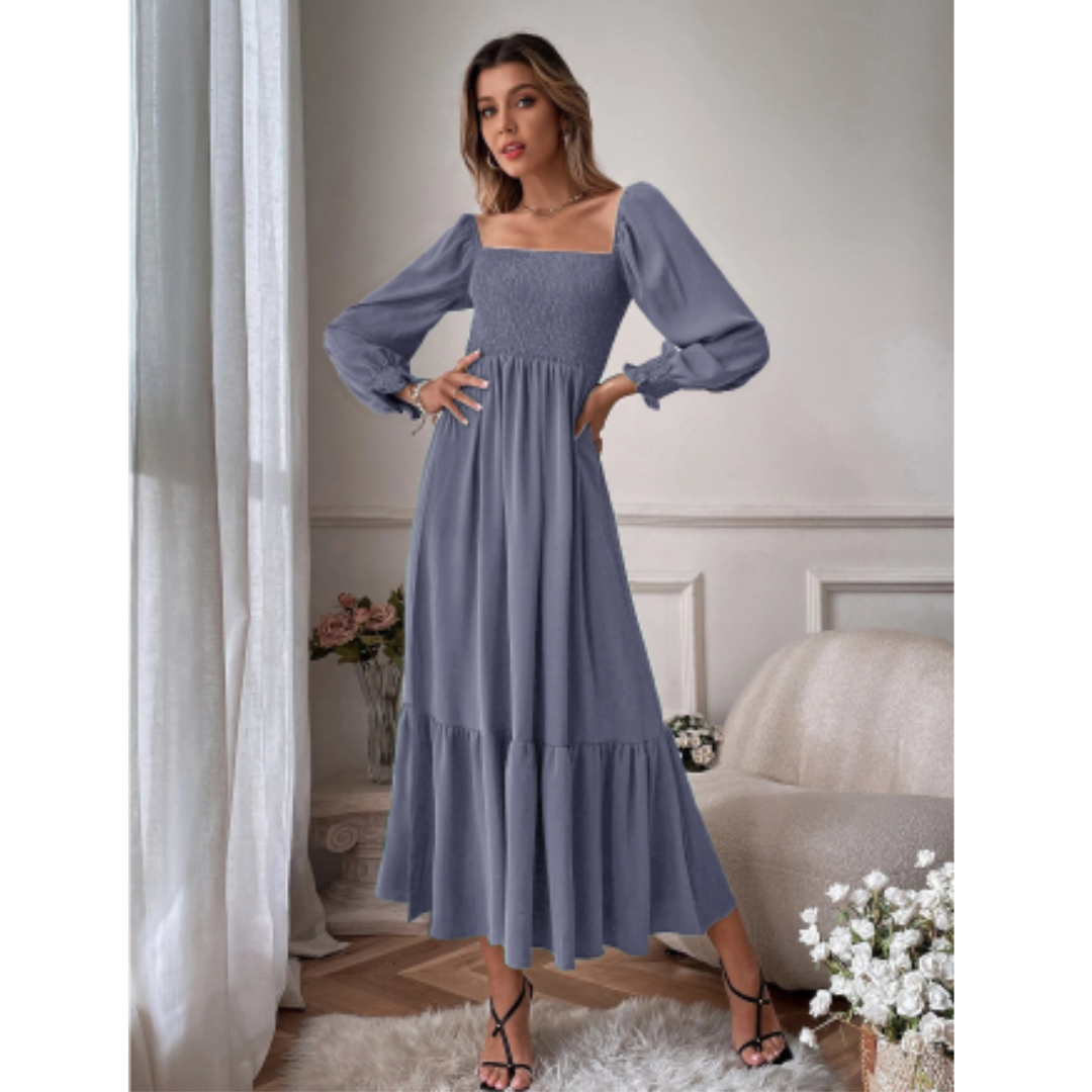 Hermina | Damen Kleid mit langen Ärmeln