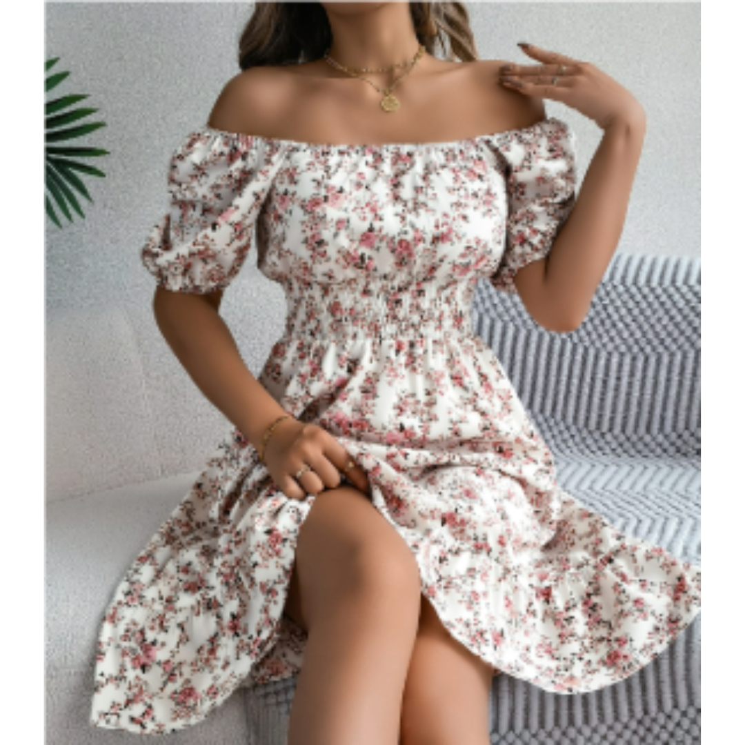 Drayanara | Atemberaubendes fließendes Sommerkleid mit Blumenmuster für Damen