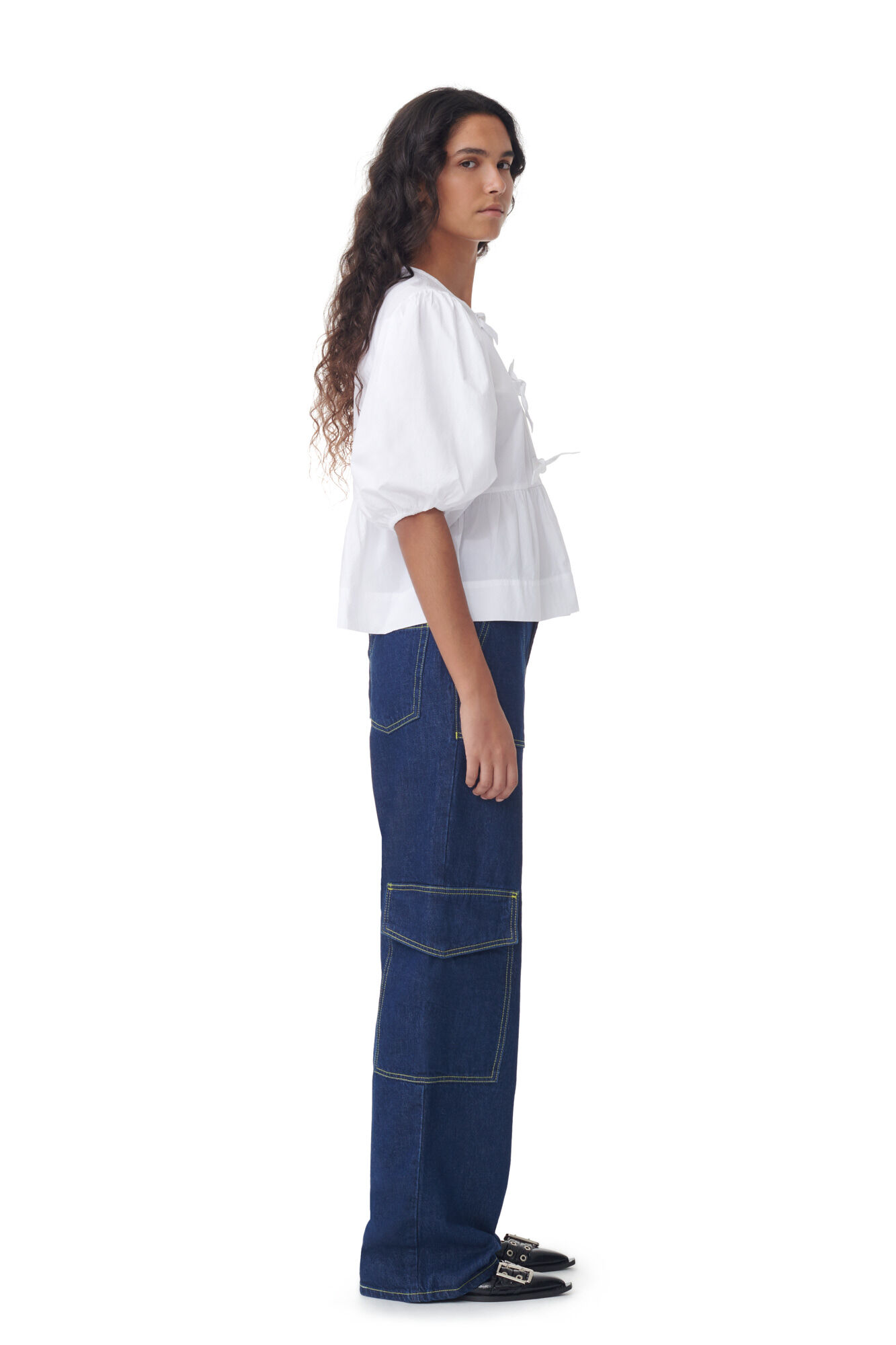 Damenbluse mit Schleife - Daniela