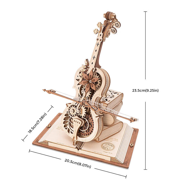 DIY Cello aus Holz, selbstspielendes Musikinstrument™ - Schaffen Sie Ihr Einzigartiges Musikalisches Meisterwerk