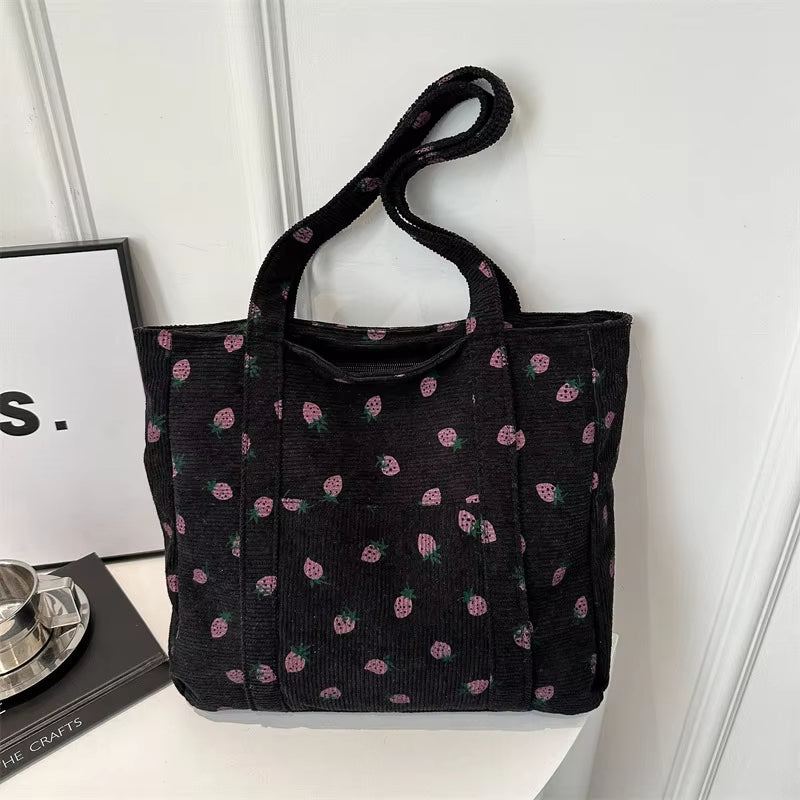 Kord-Erdbeeren Tasche