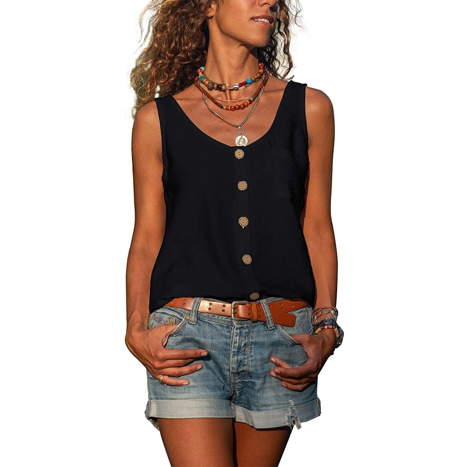 Vielseitiges Boho Chic Damen Top für den Sommer - Clarissa
