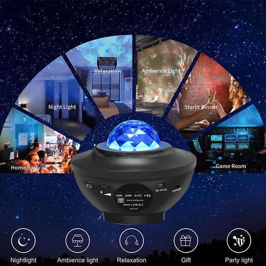Galaxy Projector™ - Verwandle deinen Raum mit Sternen, Musik und Magie!