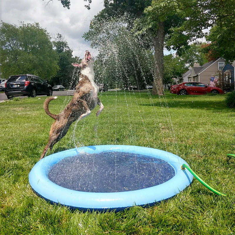 Wasser Spielmatte™ - Interaktiver Wasserspaß für Haustiere und Kinder!