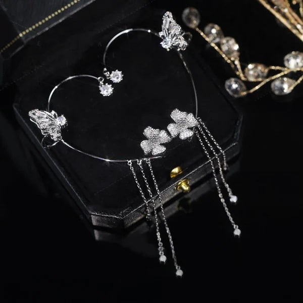 1 Set | GemstoneBeauties™ Schmetterling Zirkon Ohrringe (50% Rabatt)