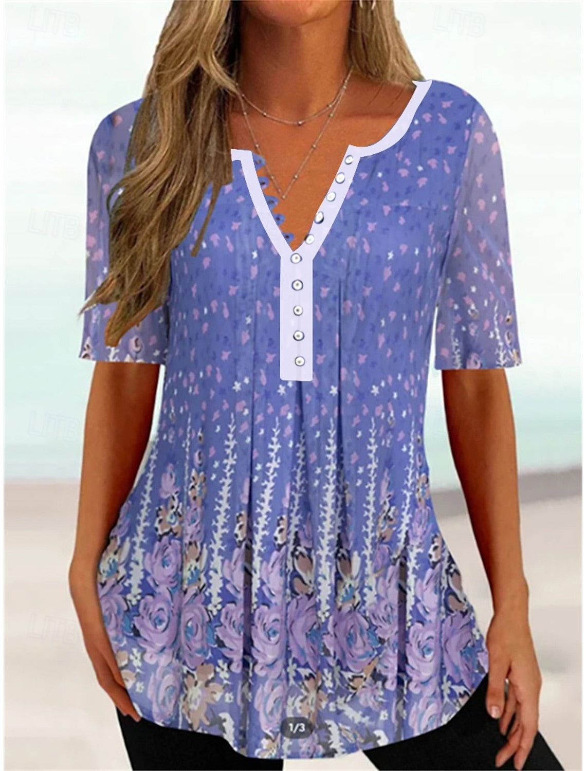 Florales Vintage-Sommerhemd - Lorelei