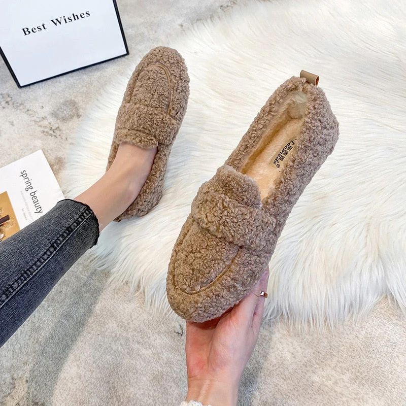 Frauen Plüsch Hausschuhe Schuhe - Hertha