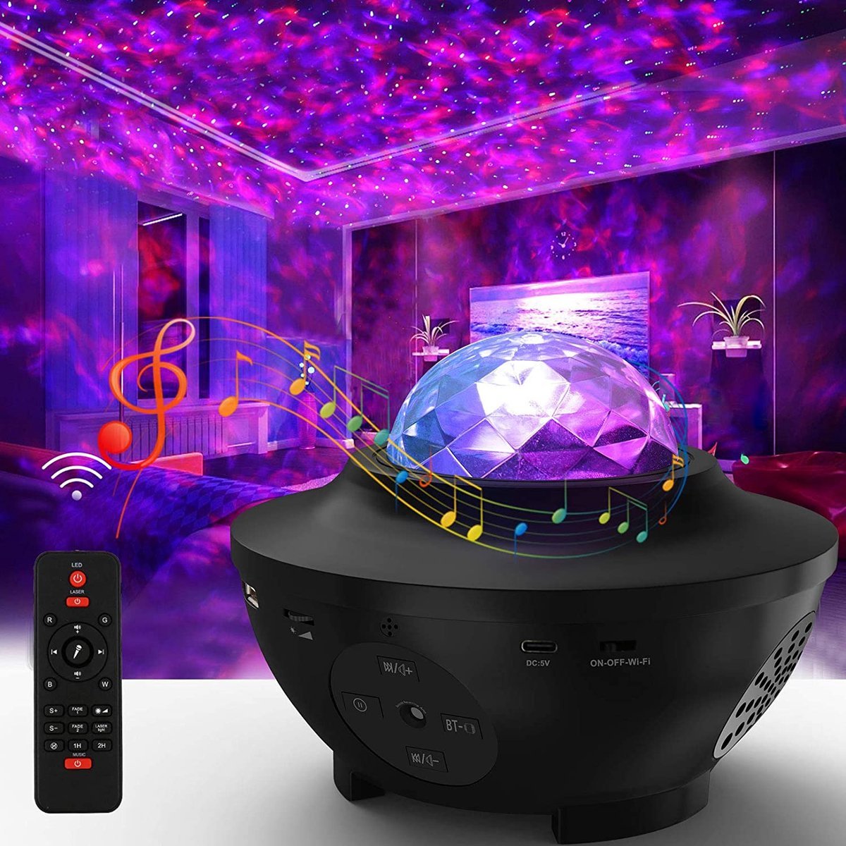 Galaxy Projector™ - Verwandle deinen Raum mit Sternen, Musik und Magie!