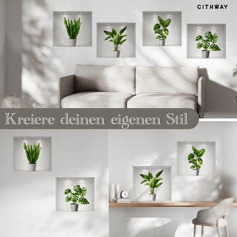 1+1 GRATIS | 3D Pflanzen™ - Bringen Sie lebendige Natur an Ihre Wände