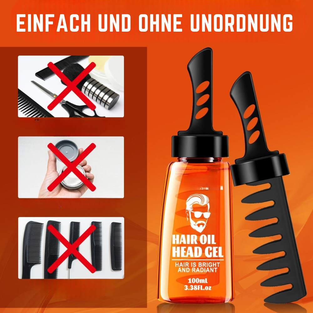 1+1 GRATIS | TwinGroom™ - 2-in-1-Haargel mit Kamm