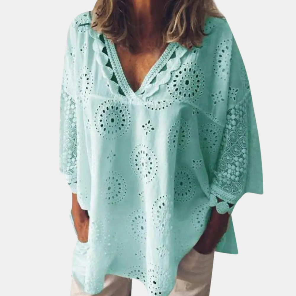 Zeitlose Sommerbluse für vielseitiges Styling - Hannelore