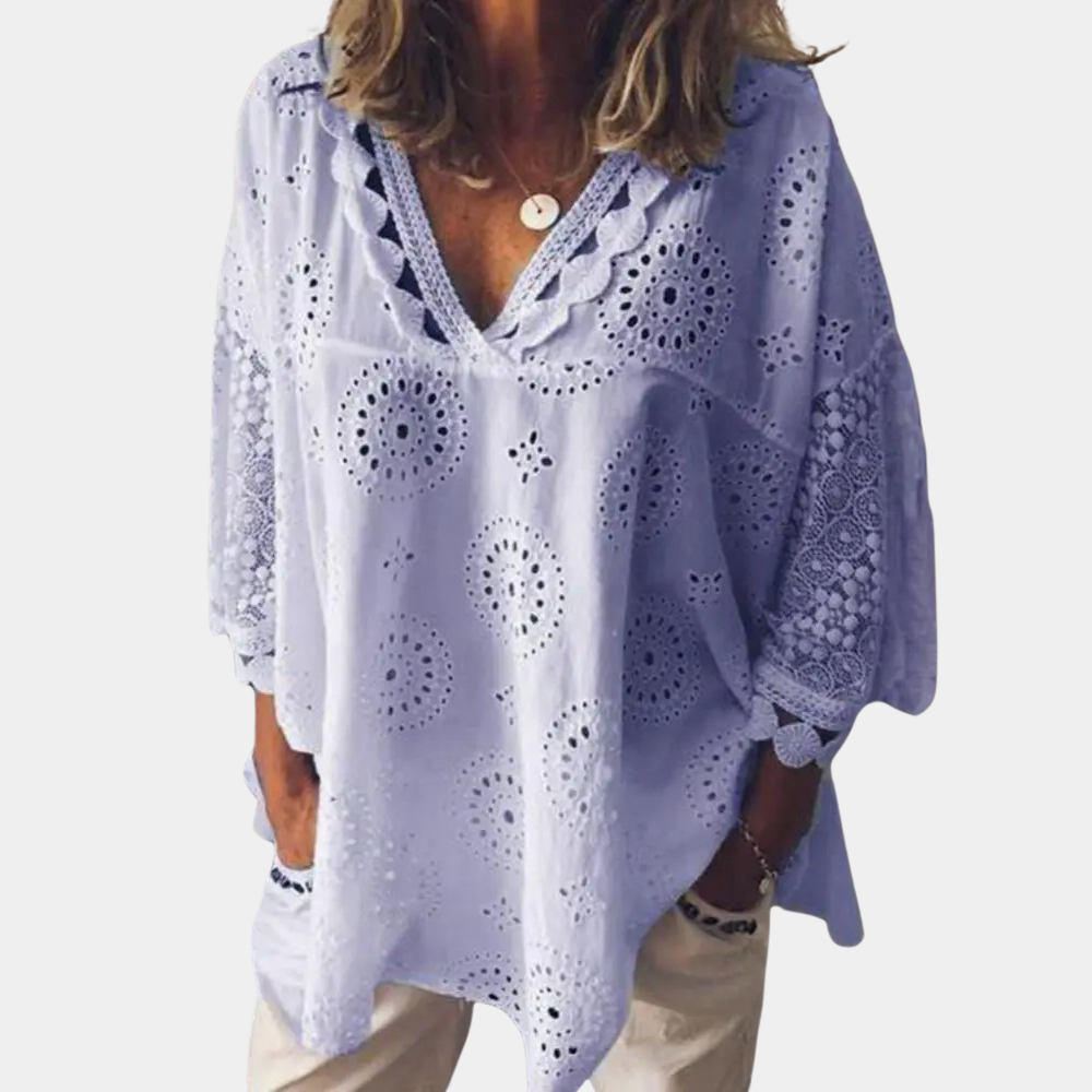 Zeitlose Sommerbluse für vielseitiges Styling - Hannelore